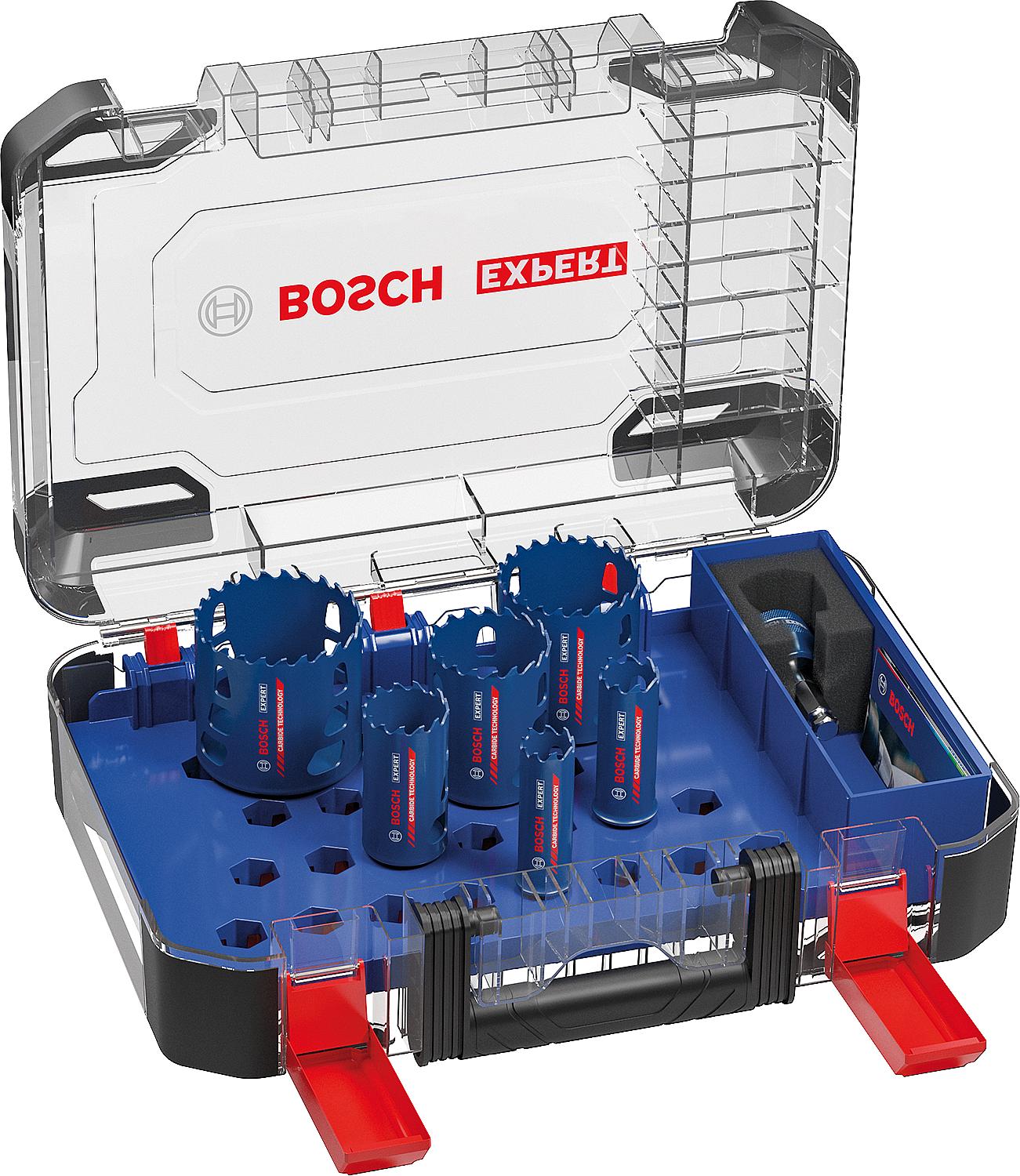 Jeu de 9 scies cloches BOSCH Expert, Ø 22/25/35/51/60/68 mm