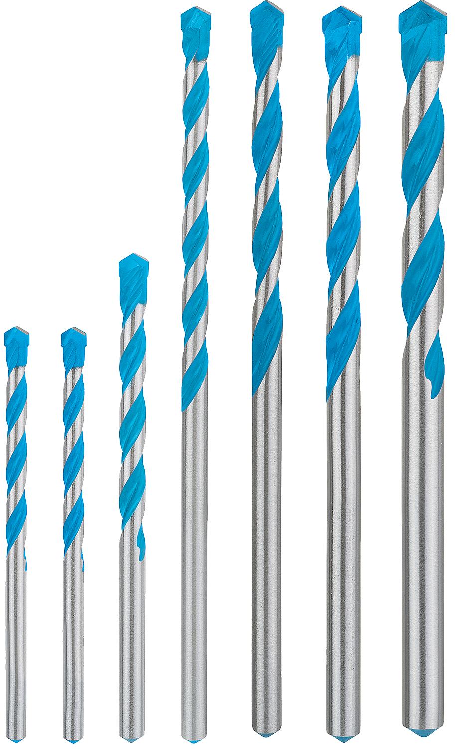 BOSCH® EXPERT MultiConstruction multi-purpose drill bit set Ø 5/5.5/6/7/8/10 mm, 7-piece with cylindrical shank