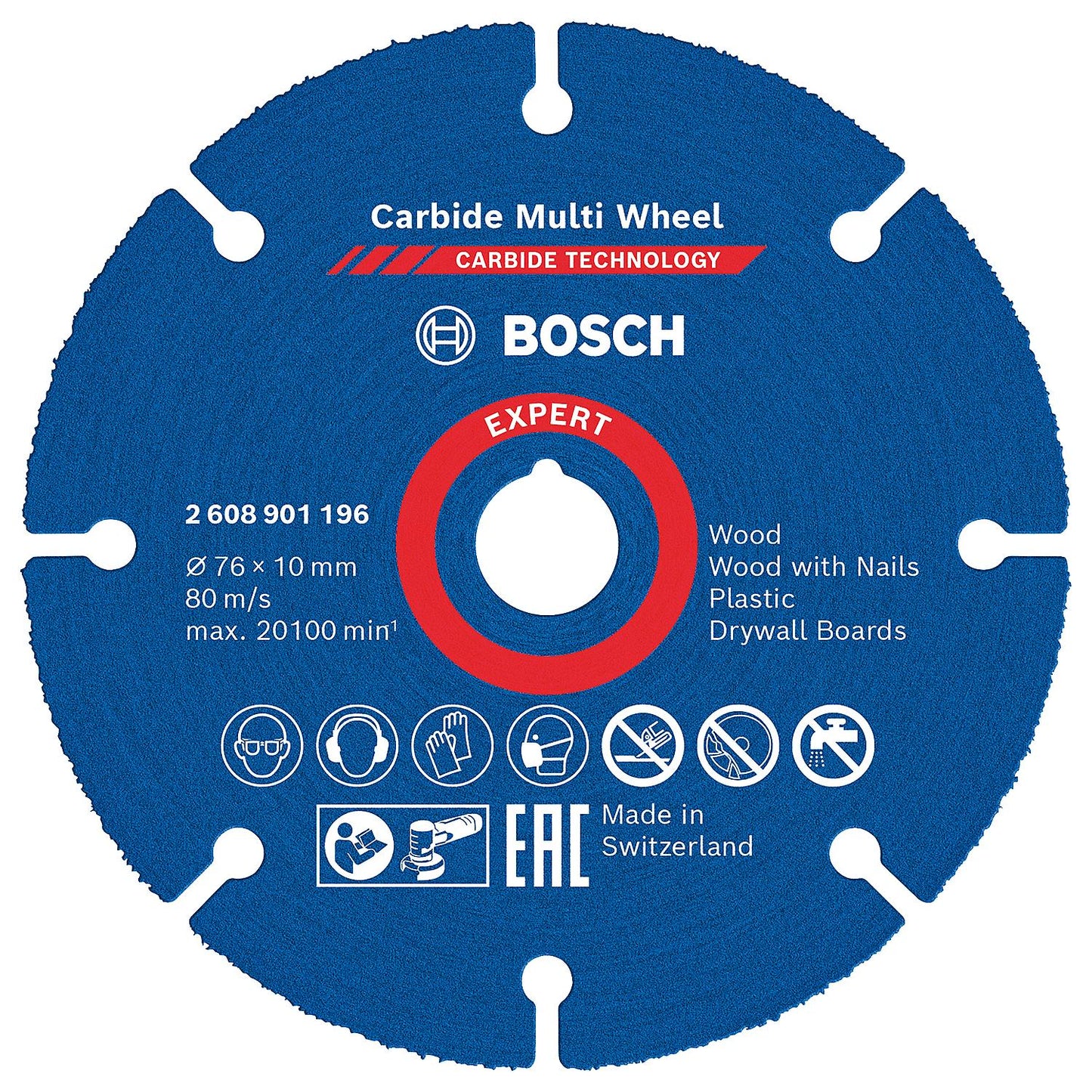 Disque à tronçonner BOSCH EXPERT Carbide Multiwheel Ø 76 x 1,0 mm