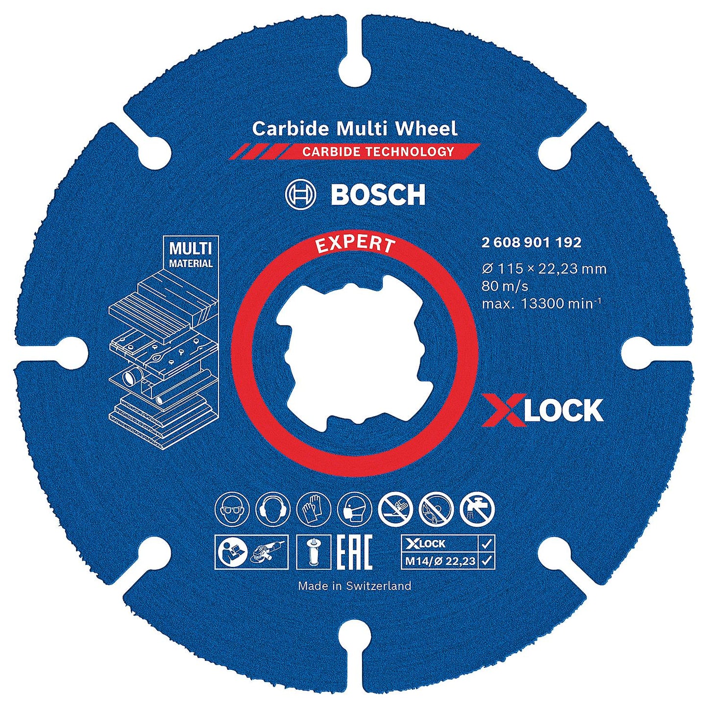 Trennscheibe BOSCH EXPERT Carbide Multiwheel Ø 115 mm X-LOCK