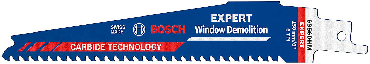 Lames de scie alternative EXPERT S956DHM pour bois et métal, TECHNOLOGIE CARBURE