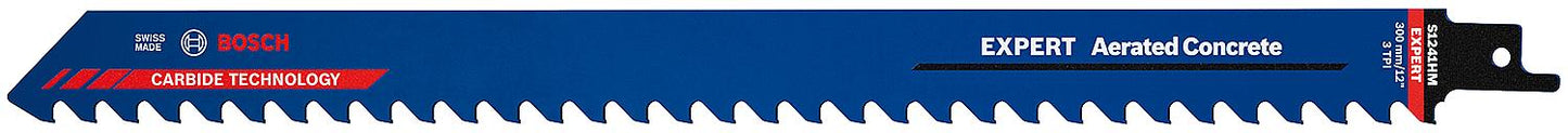 Lame de scie alternative BOSCH® EXPERT S1241HM, longueur 300 mm, pour béton cellulaire et briques, lot de 1