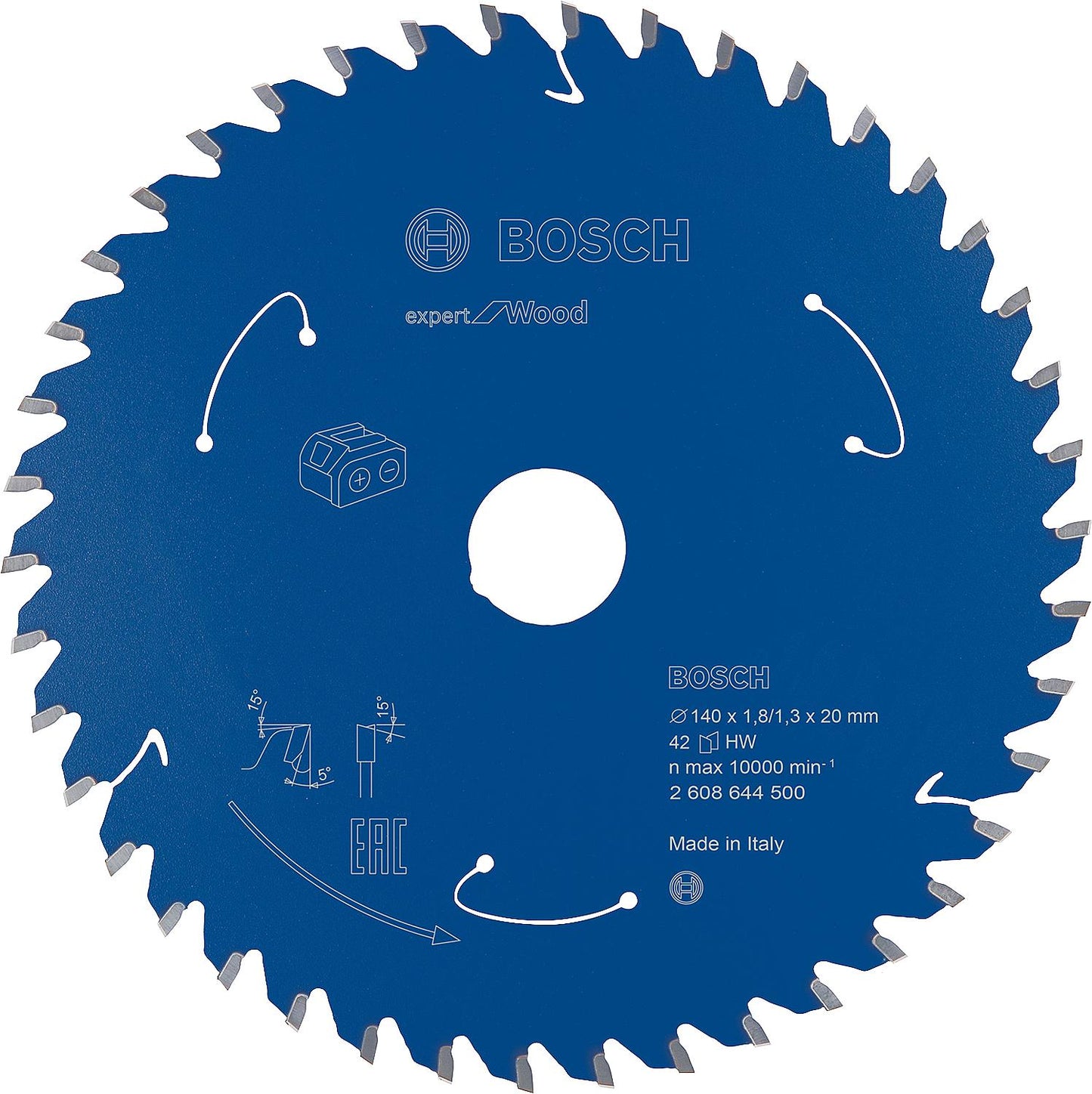 Lame de scie circulaire pour bois résineux et feuillus, panneaux de particules, contreplaqué, panneaux plastifiés, panneaux de fibres