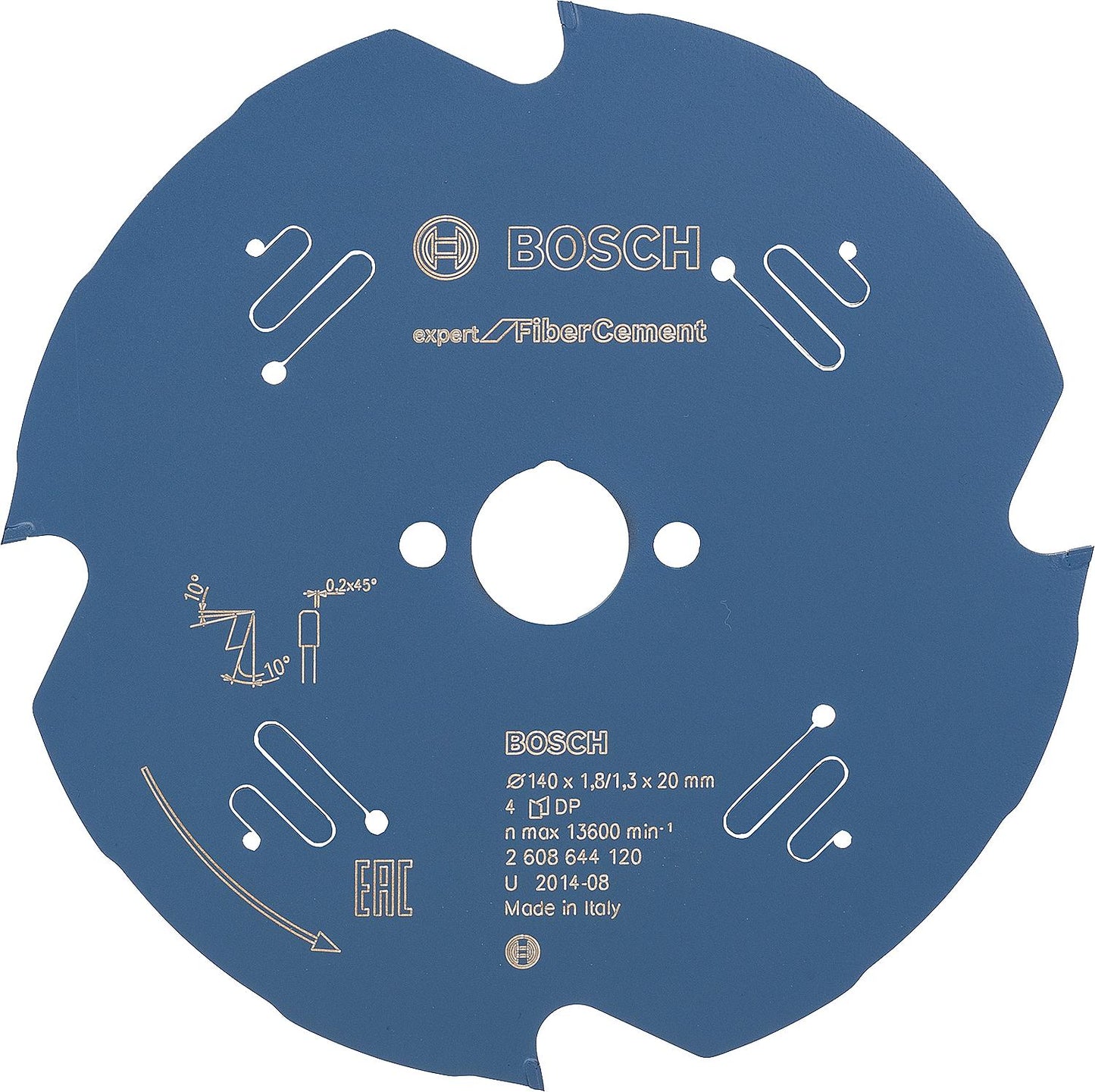 Lame de scie circulaire pour fibrociment