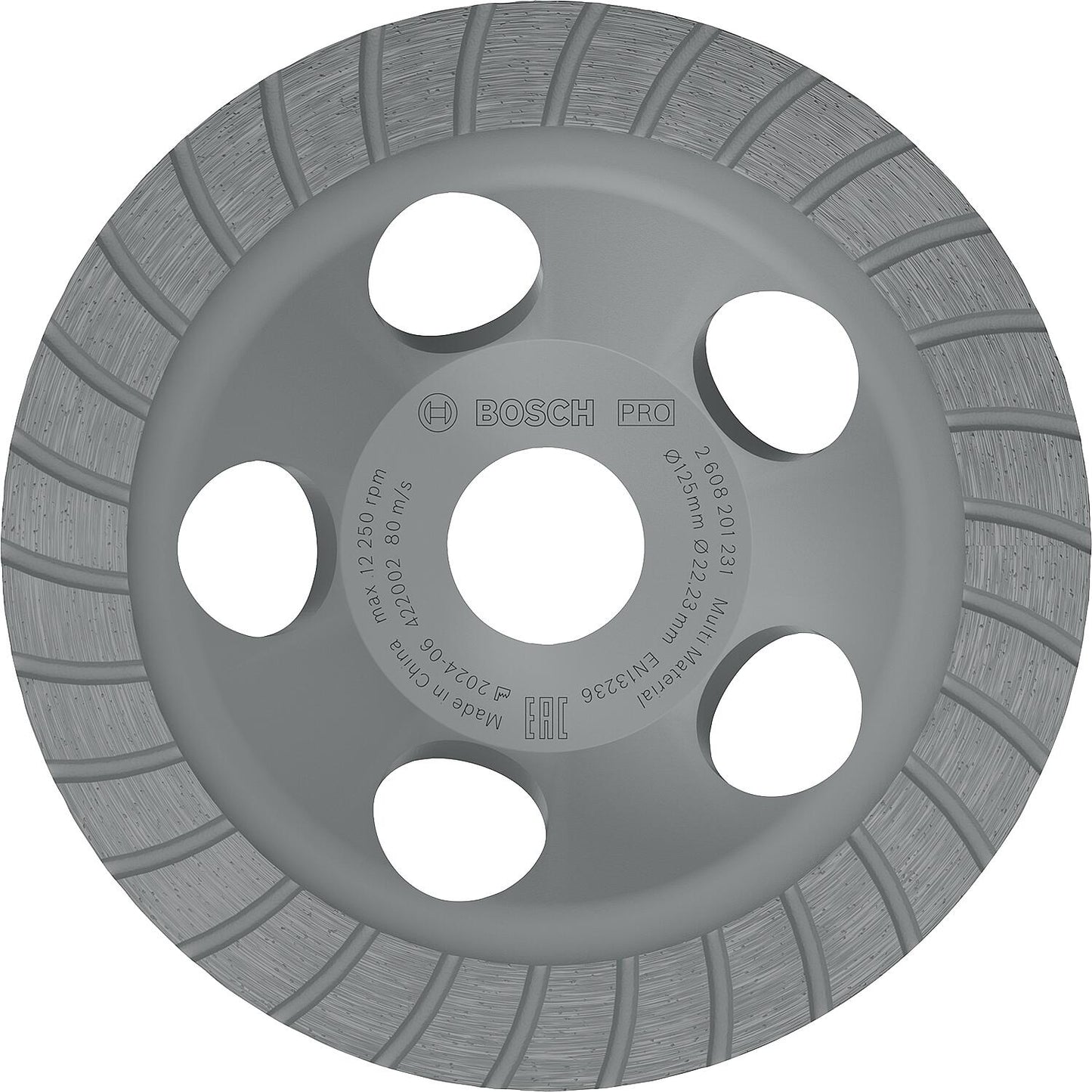 Disque à meuler diamanté Bosch 125 x 22,23 mm, universel