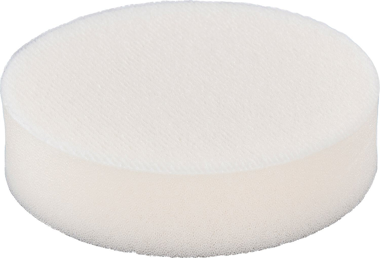 Medium-pored polishing sponge with hook and loop fastening, yellow, Ø 80 mm