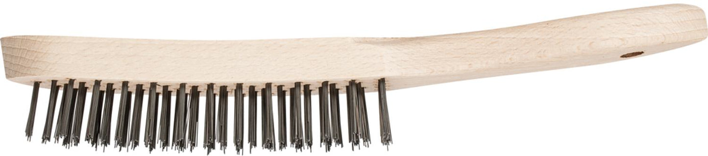 Horse wire brush HBU, unbraided, steel wire Ø 0.35 mm, 3 rows