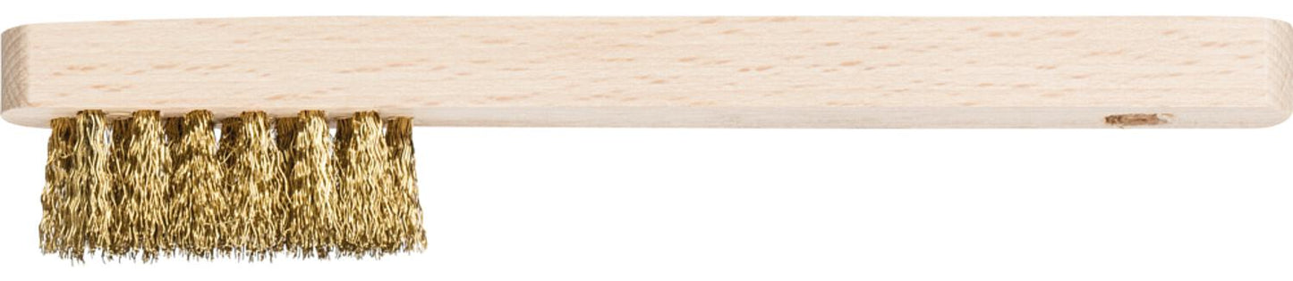 Mini brush for horses HBZ, brass wire Ø 0.15 mm, 3 rows