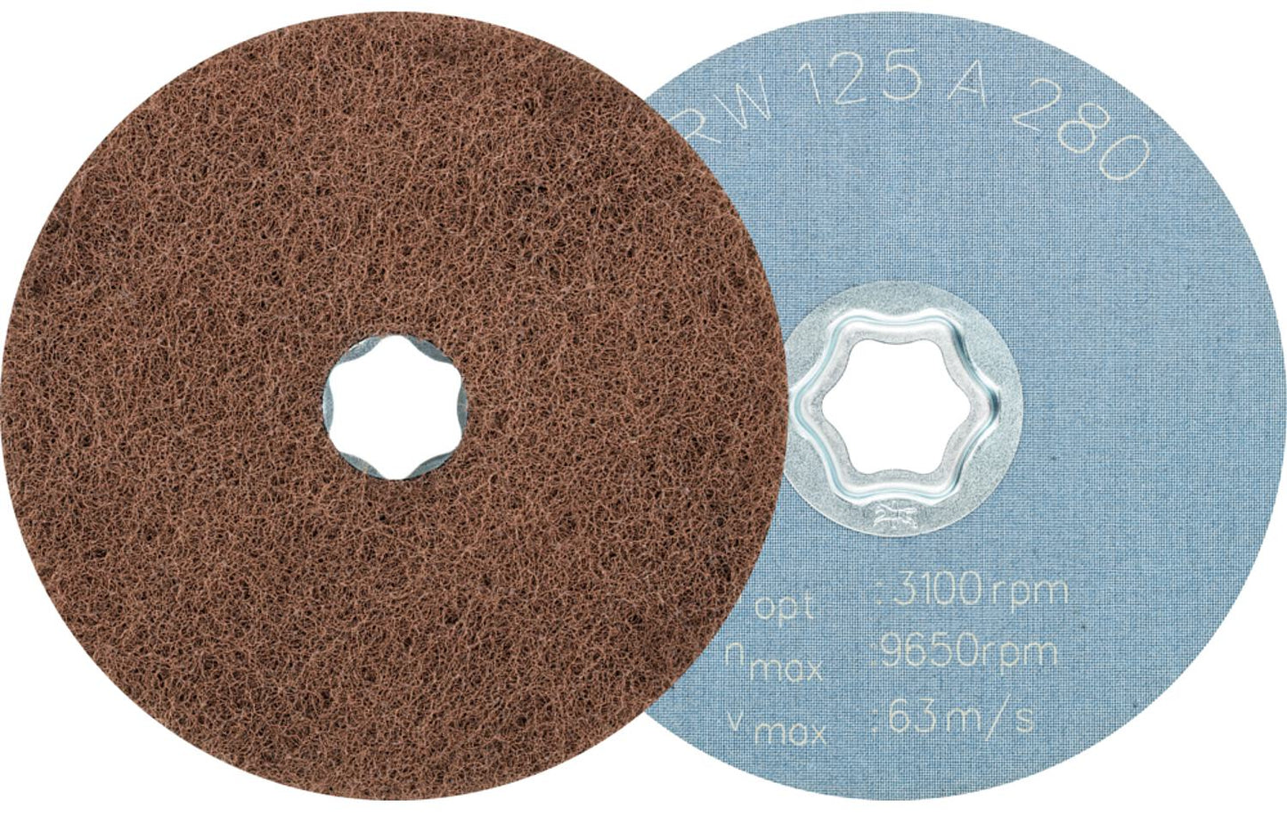 Fleece disc for horses, COMBICLICK, Ø 125 mm, grit size A100
