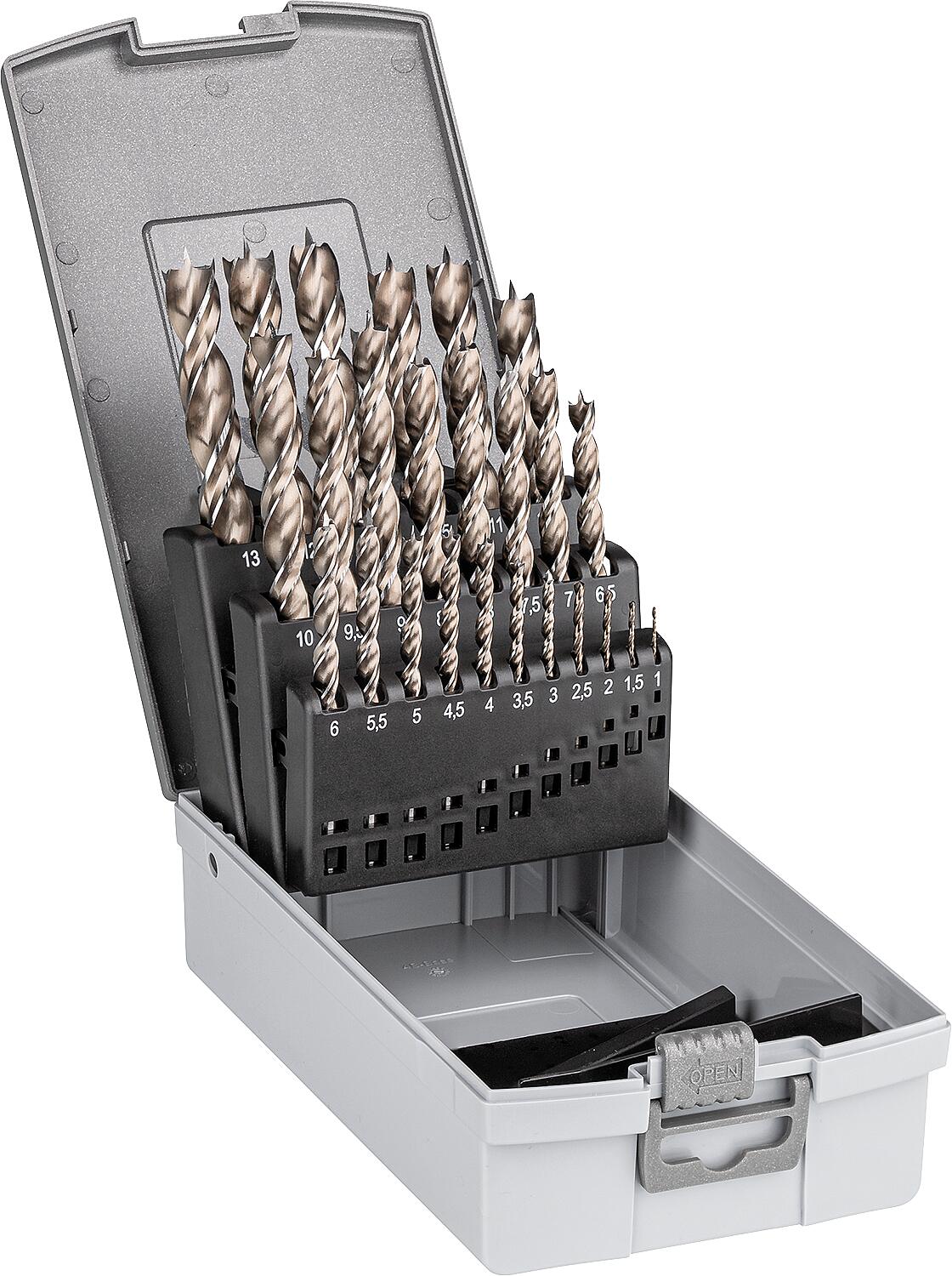 Holzspiralbohrer-Set HSS