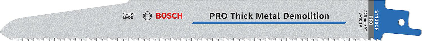 Säbelsägeblätter Pro, S1130CF, Zahnteilung 2,5 + 3,2 x 225 mm, VPE = 5 Stück