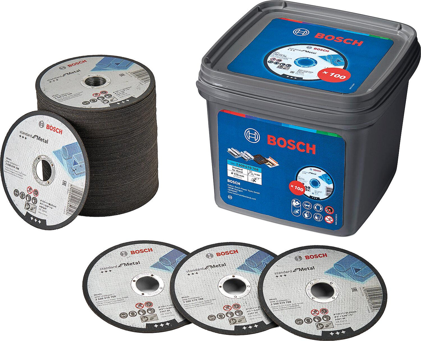 Trennscheiben A 60 T BF gerade, VPE = 100 Stück im Eimer