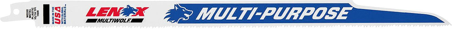 Lames de scie alternative Lenox MULTIWOLF™ WAVE EDGE™, longueur 305 mm, 10/14 TPI, paquet de 5