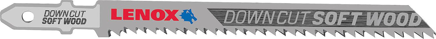 Lenox SOFT WOOD™ jigsaw blades, length 101.6 mm, 10 TPI, pack of 3