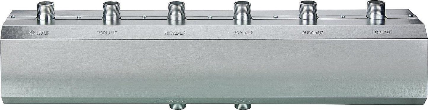 WS boiler distributor type HVI-2 2 heating groups 1" incl. insulation Thermally separated