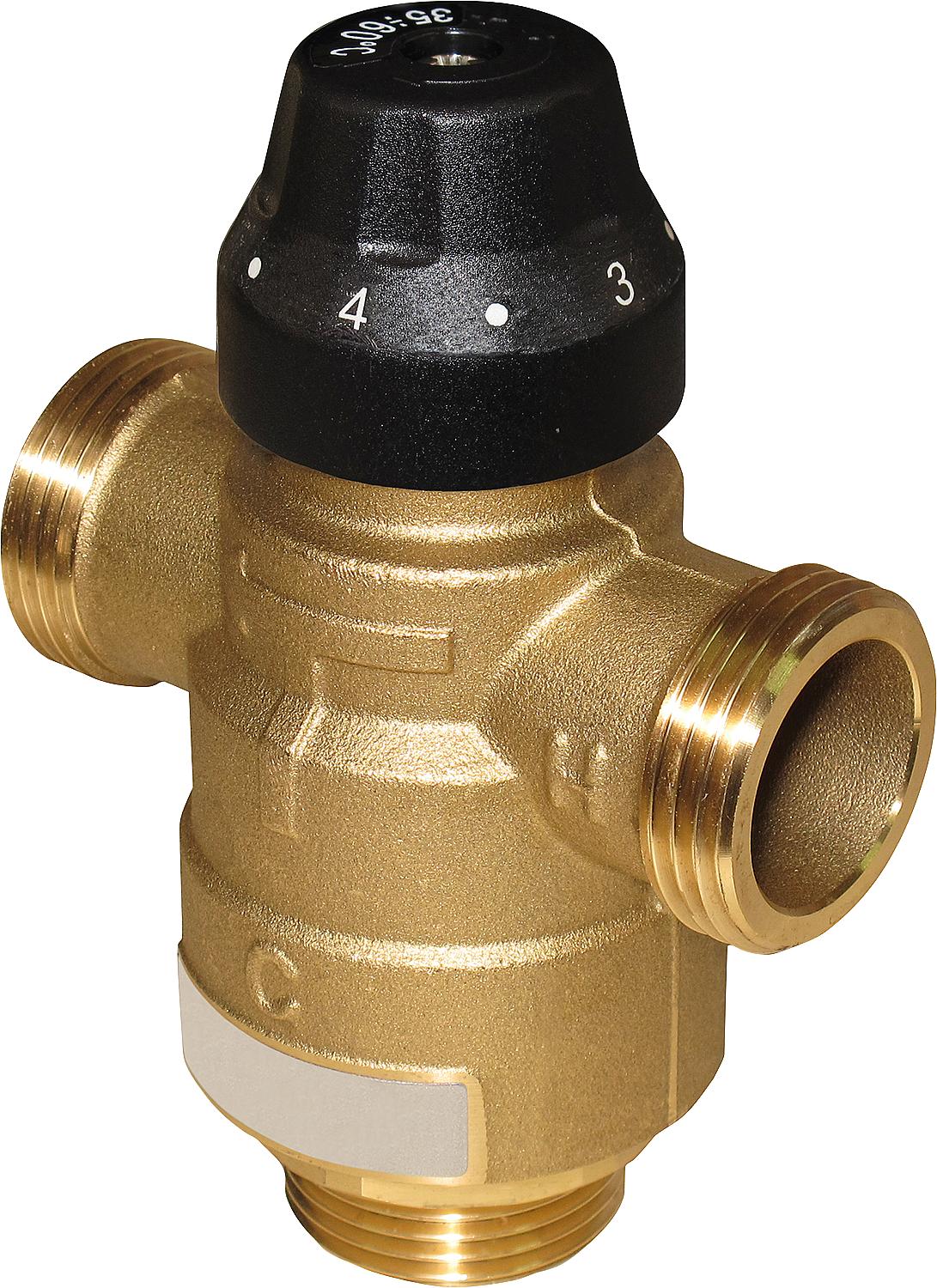 Thermomischer Easyflow Typ 736, DN20, 45-70°C, kv 2,5 Anschlüsse: AG DN25 (1")
