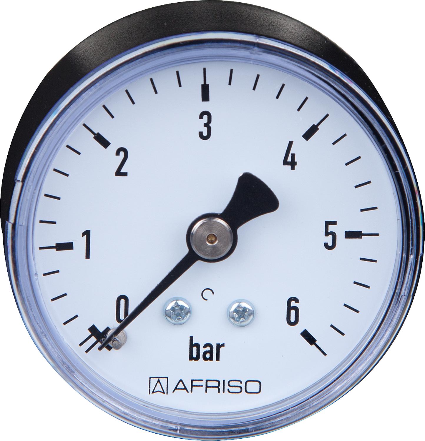 Rohrfeder-Manometer ø 50 mm, DN 8 (1/4") axial