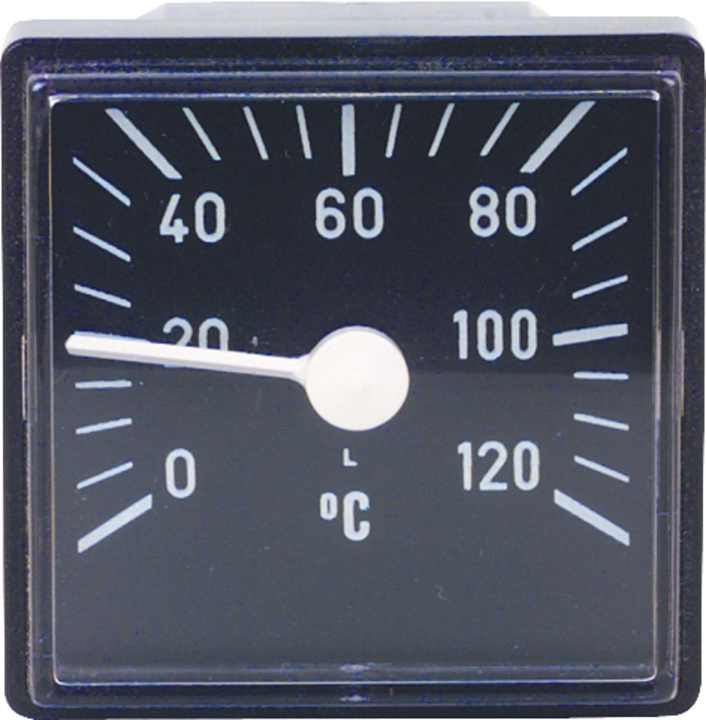 Thermomètre à distance type D carré 0 à 120 °C