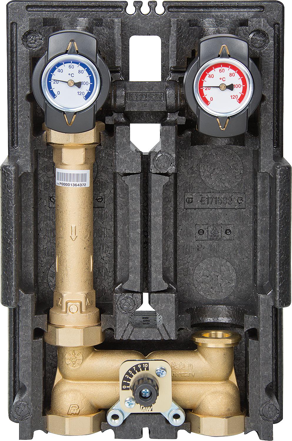 Heating circuit set K38 Heat Bloc DN 25(1") with 4-way mixing valve without pump