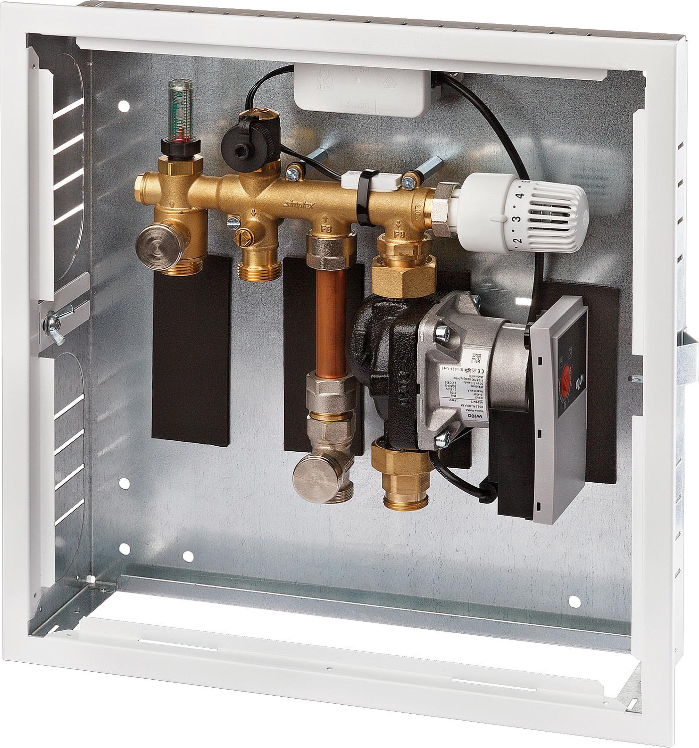 Control box comfort DN20(3/4") Eurocone, flush-mounted metal housing
