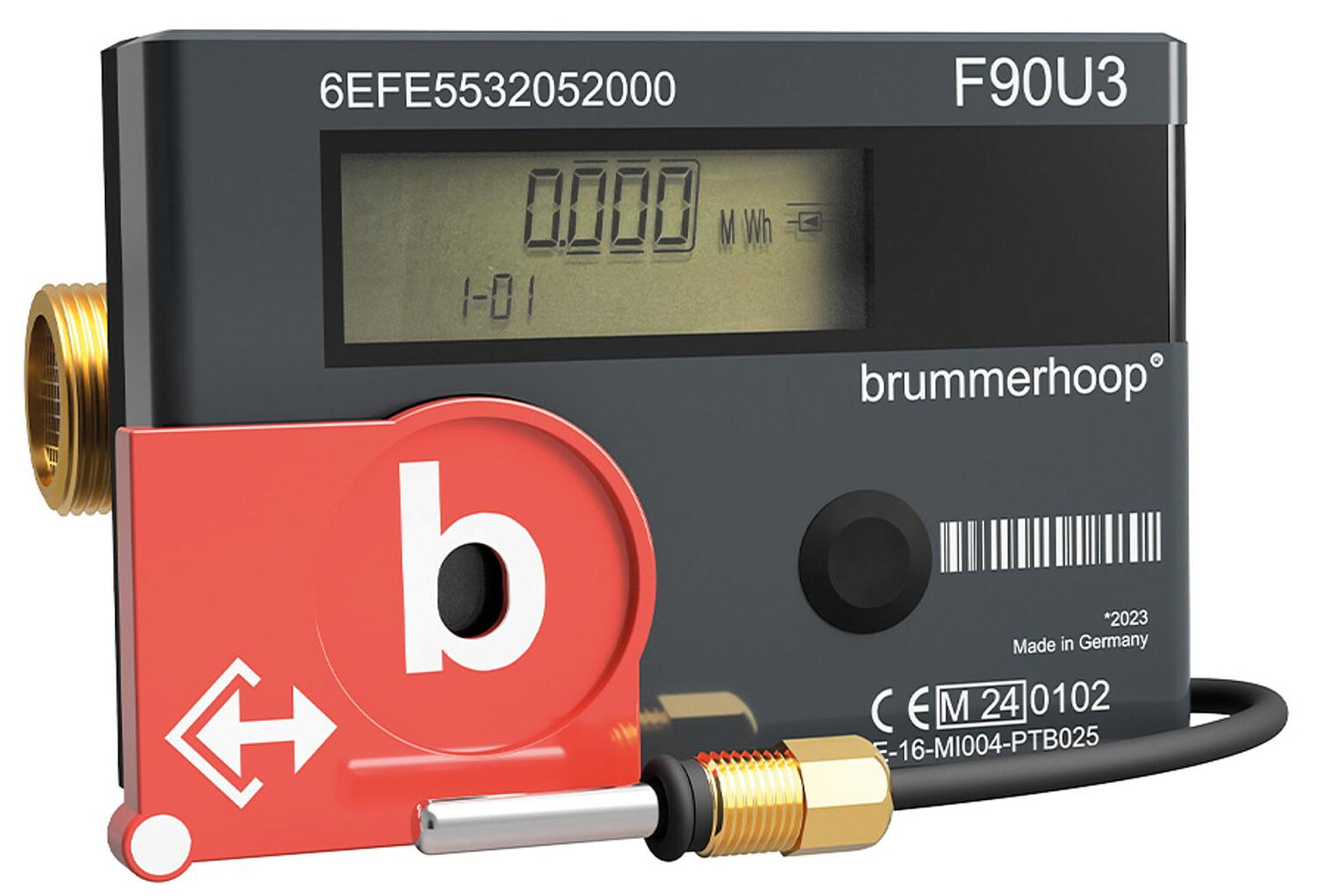 Compact ultrasonic heat meter F90U3, Qp 6.0 m³, DN25, 260mm
