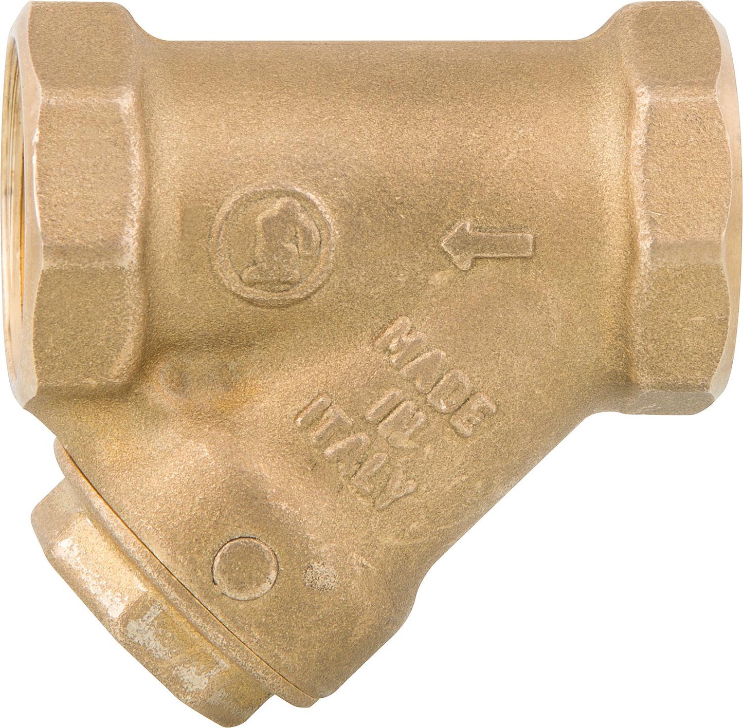 Schmutzfänger Messing mit Magnet, DN15 (1/2")