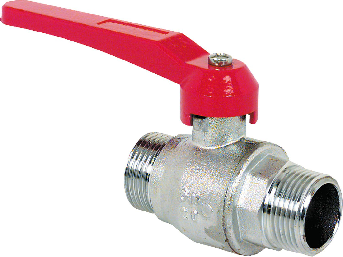 Kugelhahn, AG x AG, mit Hebelgriff