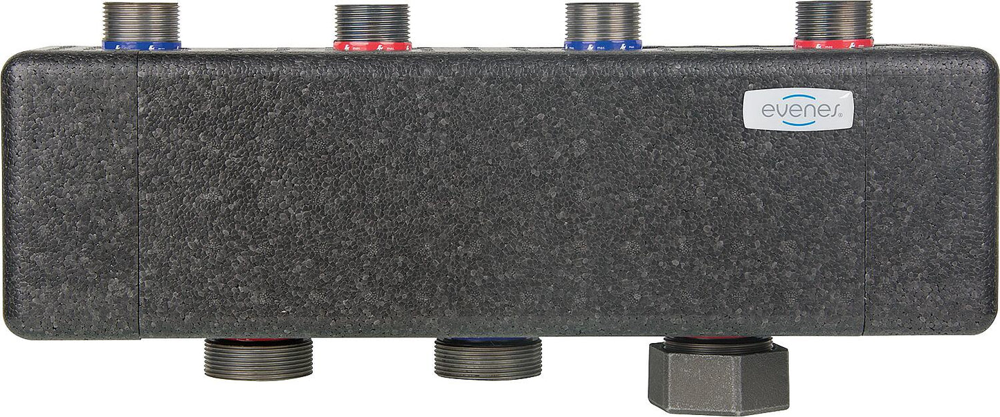 Boiler distributor EVENES VT7/2 AG DN32(1 1/4")AG, 7m³/h, 170KW incl. bracket + insulation
