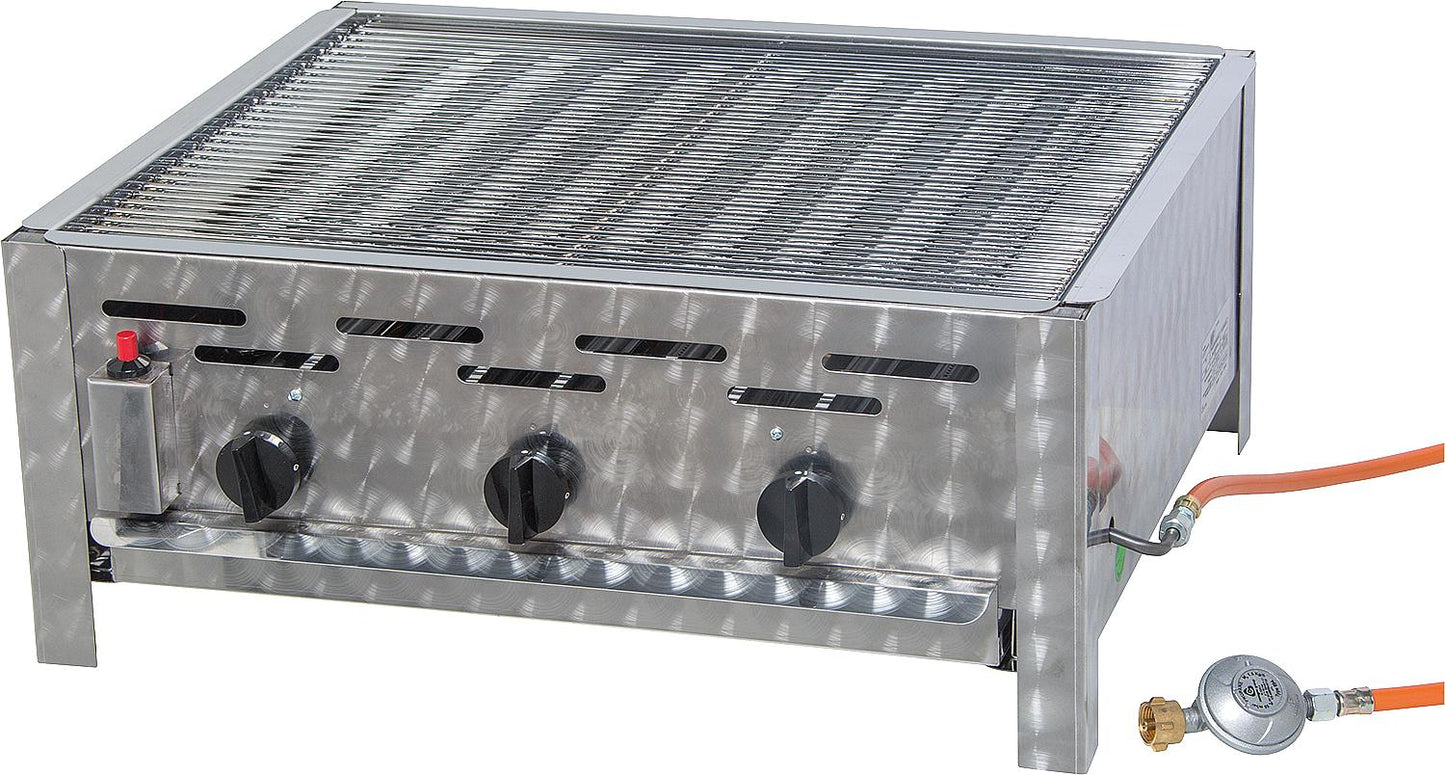 Gastrobräter Profi 3 inkl. Rost,Schlauch und Regler