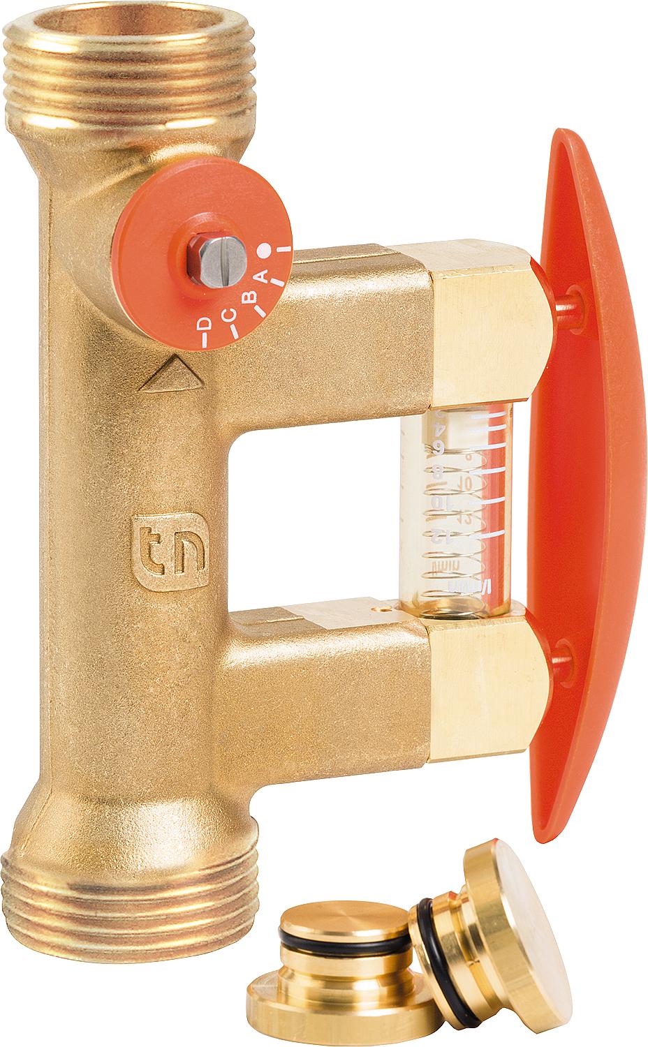 Abgleichventil Tacosetter Bypass Solar 185, Ausführung Außengewinde