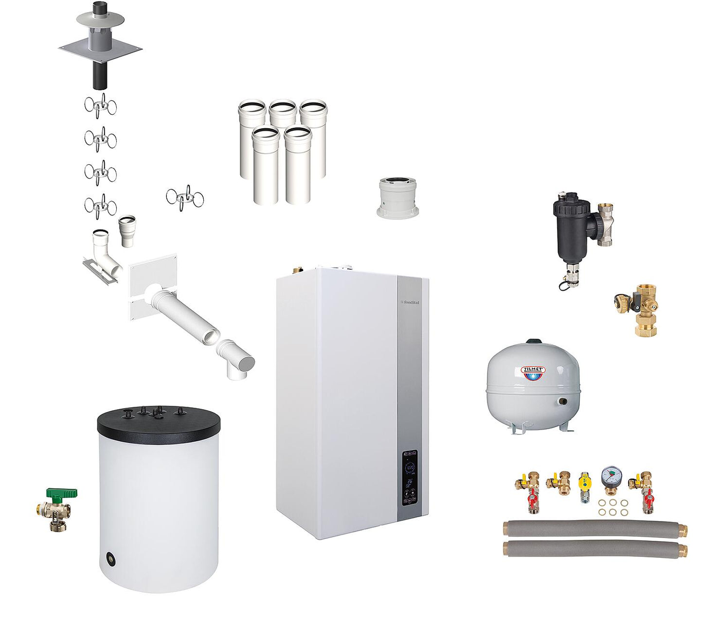 Kit de rénovation de chaudière à condensation au gaz Itaca KRB 24