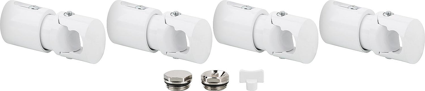 Halterungs-Set für handtuchheizkörper Orvieto, weiss