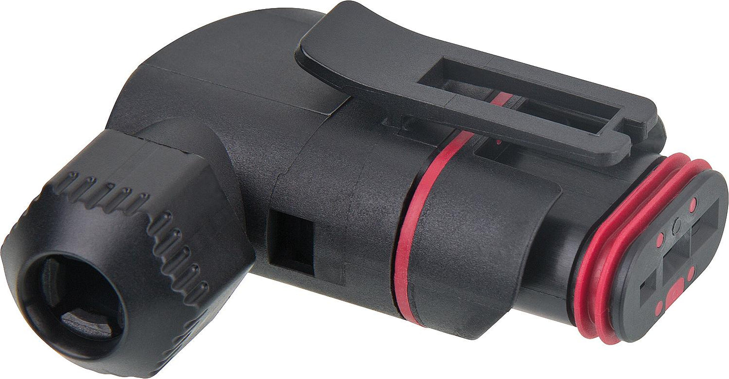 Grundfos angled connector suitable for: Alpha and Comfort pumps