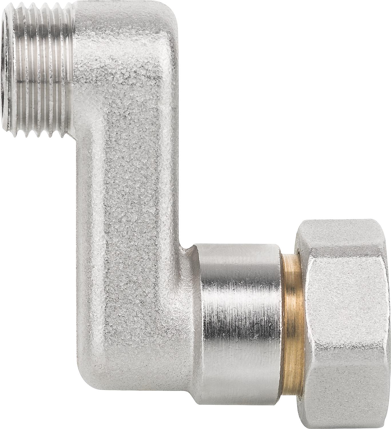 S-connection AG x IG ÜWM DN15(1/2")xDN20(3/4"), center distance 10mm