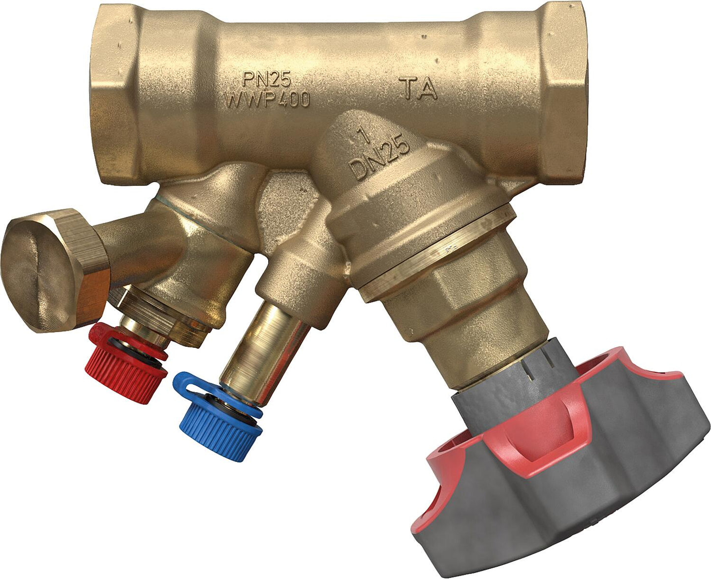 Valve d'équilibrage STAD avec adaptateur de vidange, DN10 (3/8")