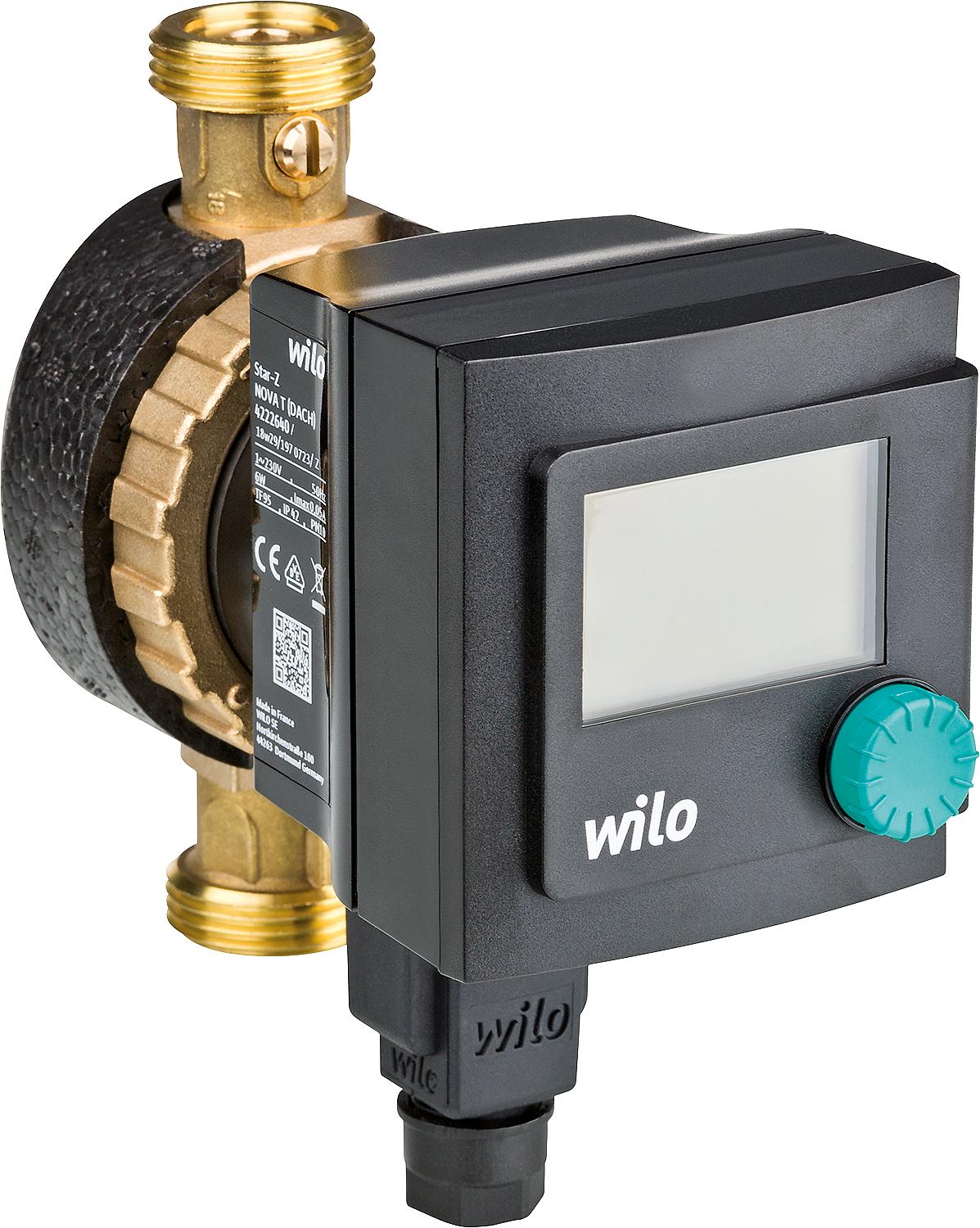 Wilo Star-Z Nova T DN15 circulation pump, 1" male thread, 230V