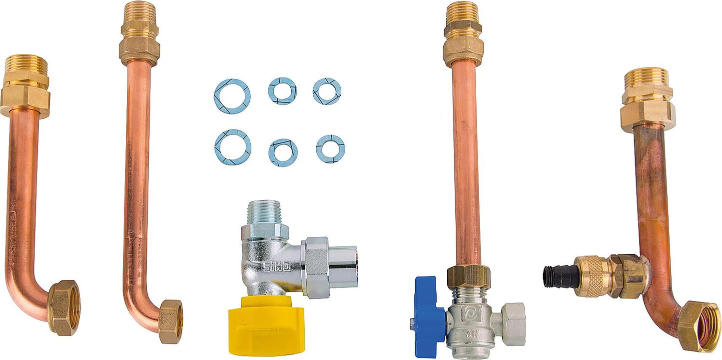 Hydraulik-Anschluss-Set passend für Itaca KC, KB und FORMENTERA Ausführung Eck