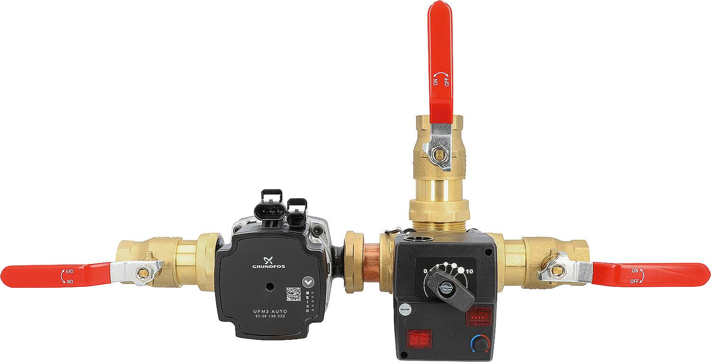Charging valve unit ACGE pump Grundfos UPM3 Auto L25-50 DN25 fixed value