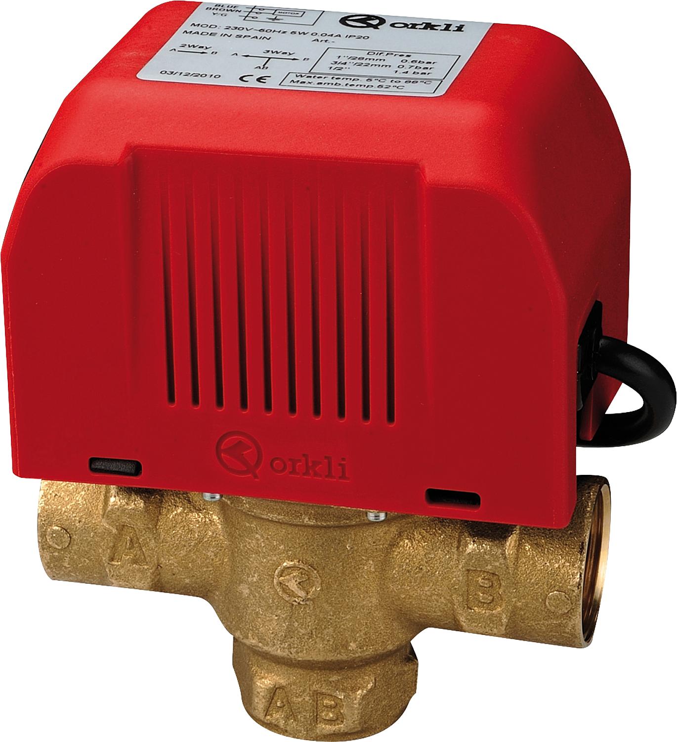 Vanne de zone à trois voies pour solaire