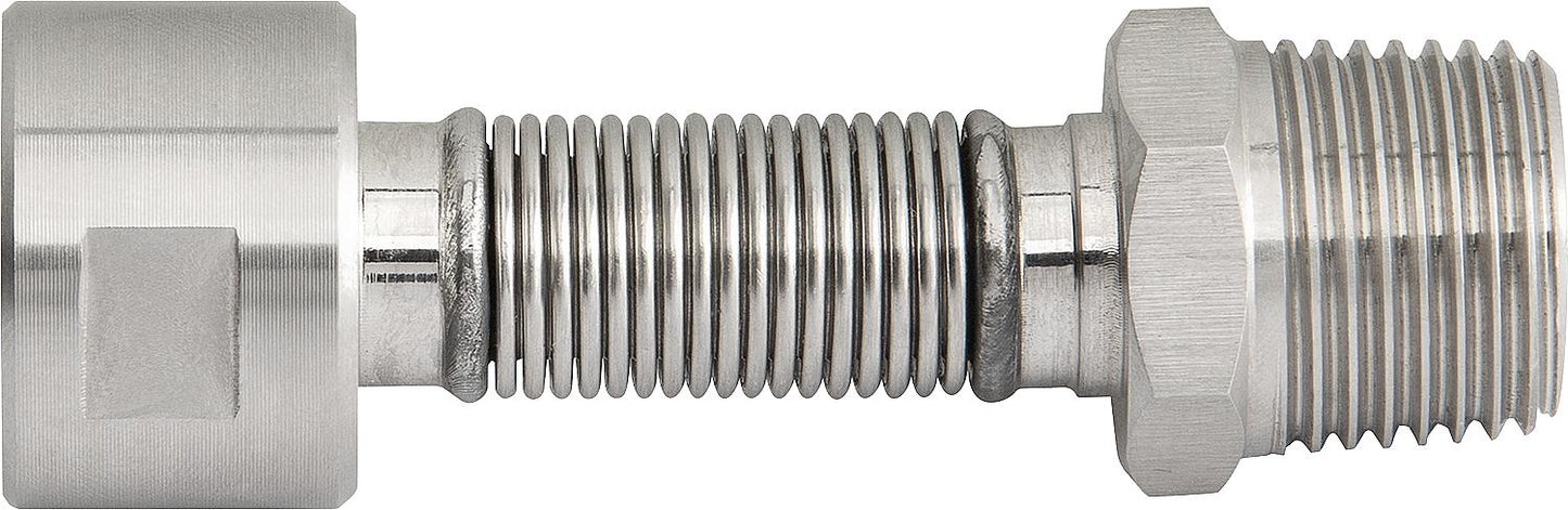 Extendable stainless steel flexible corrugated pipe DN15 (1/2") female thread x female thread