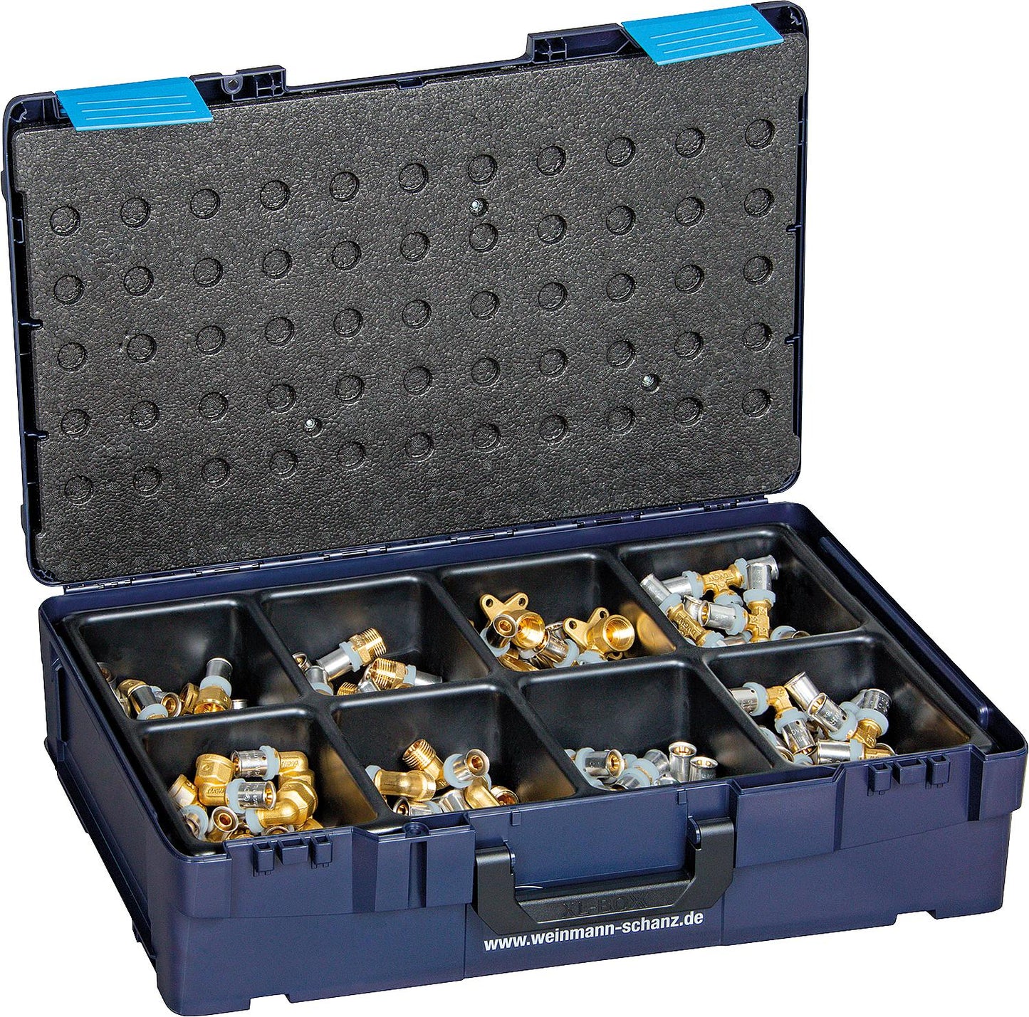 Fitting box Evenes-Press (TH) 80 pieces, Ø 16 mm in WS XL box