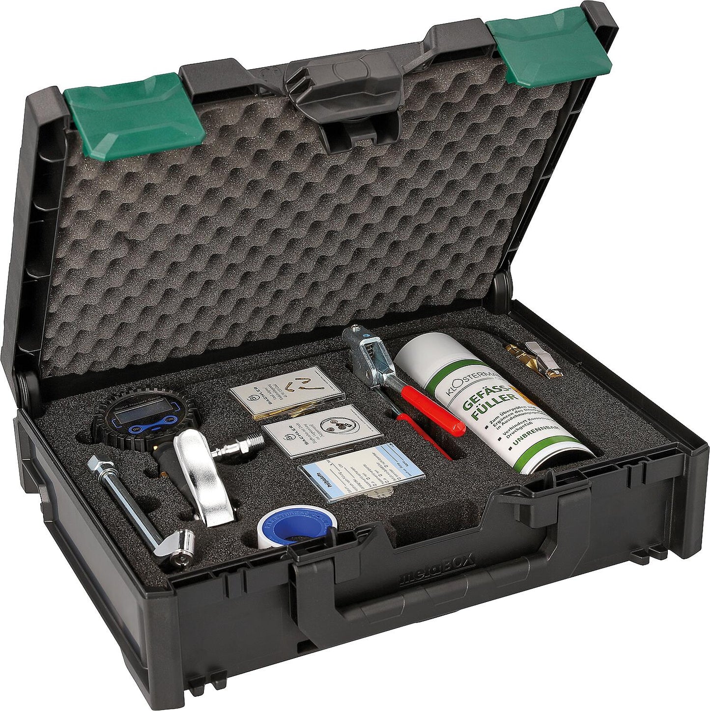 Test kit for expansion vessels