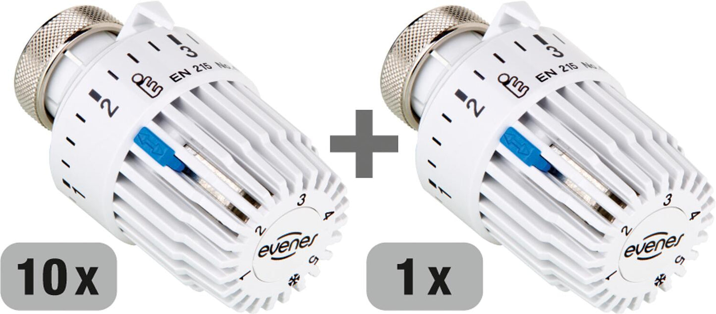 Thermostatkopf-Set bestehend aus 10x 90 104 08 + 1x Gratis 90 104 08