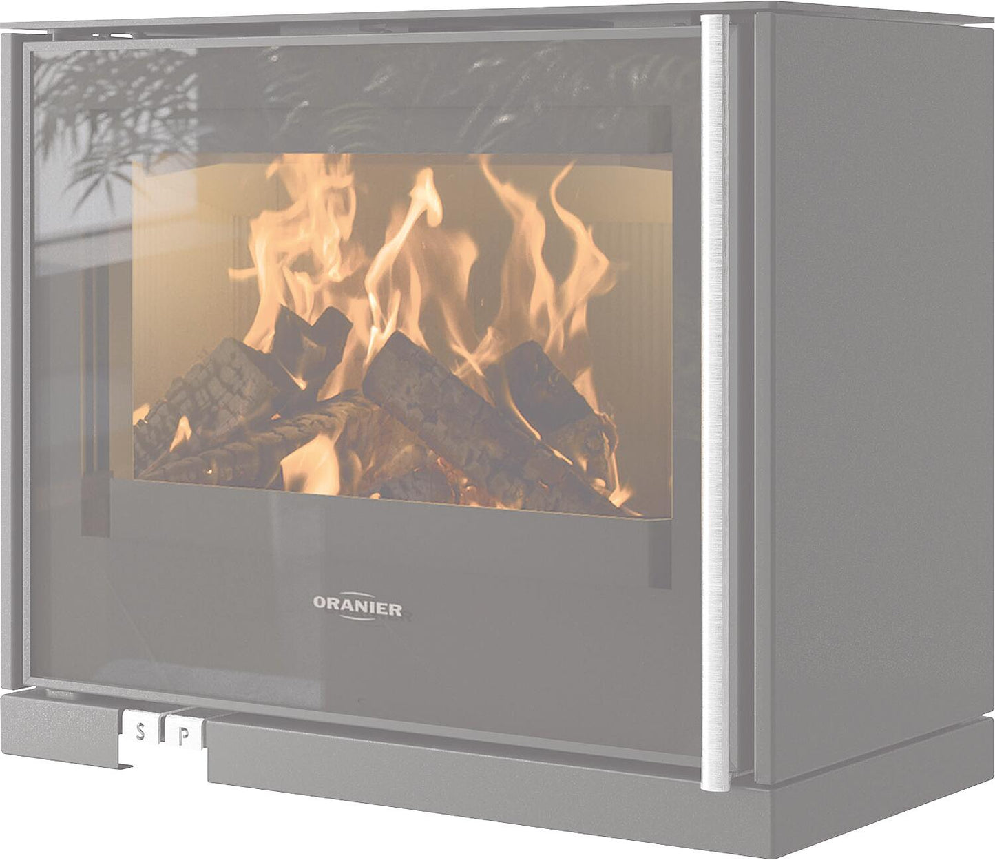Wand-Montagerahmen zum Kaminofen Oranier Ziva 50
