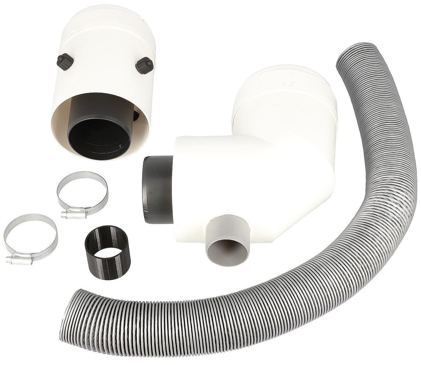 Abgas-Kesselanschlussstück DN80/125, Bogen, RLU für Ecoheat Plus bis 25 kW