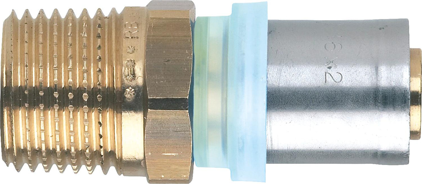 Press fitting for MSVR TH contour transition piece with male thread 14x2mm - 1/2"