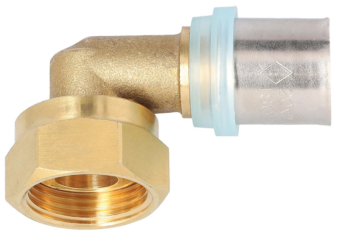 Press fitting TH profile connection screw connection 90° 16x2mm DN20 (3/4") ÜWM