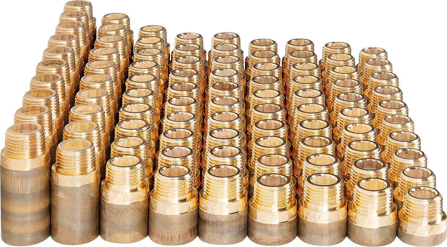 Brass tap extension kit DN15 (1/2") 90-piece
