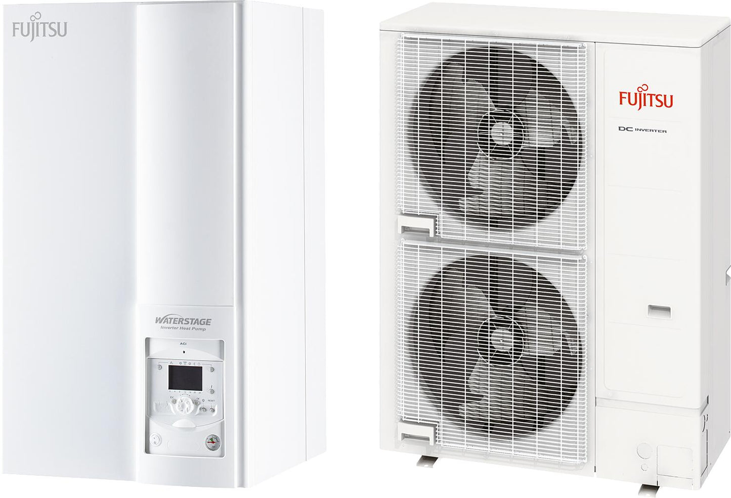 Fujitsu Waterstage Super-Highpower split heat pump (R 410A), 15 kW, air/water WSYK170DJ9 / WOYK150LJL