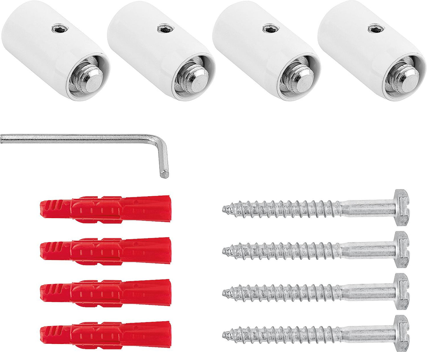 Ersatz-Halterung für elektrischen Heizkörper eGarda, weiss